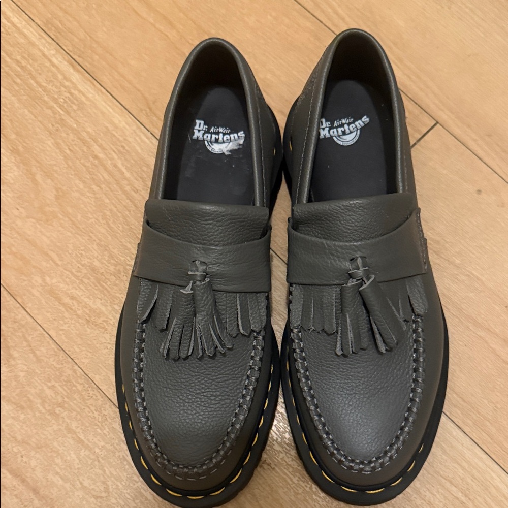 Dr. Martens Charcoal Tassel Loafers